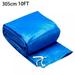 10 FT Easy Set Above Ground Swimming Pool PE Round Cover with Nylon Tie-Down Ropes