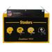 Pittsburgh Football Steelers - Established 1933 - Classic Logos through the years Wool Heritage Dynasty Banner 22 x 14