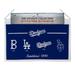 Los Angeles Baseball Dodgers - Established 1890 - Classic Logos through the years Wool Heritage Dynasty Banner 22 x 14