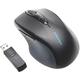 Kensington Kabellose ergonomische Full-Size-Maus, Wireless Pro Fit Computermaus für Laptop, Desktop und Gaming, mit 2.4GHz, USB-Verbindung, 2 DPI Einstellungen, Inkl. 2 AA-Batterien, Schwarz, K72370EU