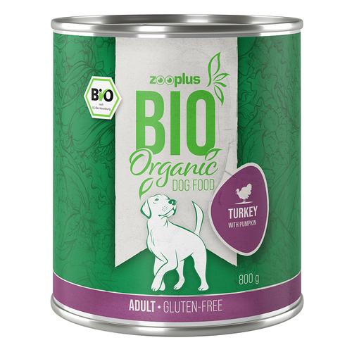 zooplus Bio Adult Pute mit Zucchini - 6 x 800 g
