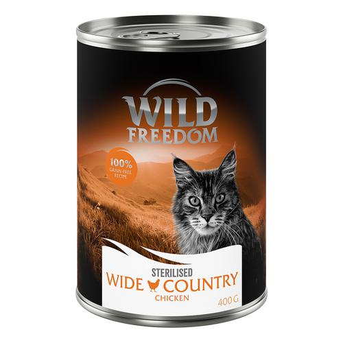 Wild Freedom Adult Sterilised 12 x 400 g - getreidefreie Rezeptur - Wide Country Sterilised -...