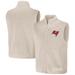 Men's NFL x Darius Rucker Collection by Fanatics Oatmeal Tampa Bay Buccaneers Full-Zip Sweater Vest