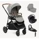 Joie Versatrax On The Go 4in1 Travel System Bundle with Isofix Car Seat (Colour: Pebble)