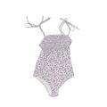 One Piece Swimsuit: Purple Swimwear - Women's Size Small