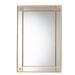 Iara Modern Glam And Luxe Antique Goldleaf Finished Wood Accent Wall Mirror by Baxton Studio in Gold