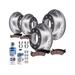 2003-2005 Chevrolet Express 2500 Front and Rear Brake Pad and Rotor Kit - Detroit Axle