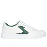 Skechers Women's Eden LX - Vintage Love Sneaker | Size 8.0 | White/Green | Textile/Synthetic | Vegan | Machine Washable