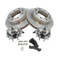 2001-2003 Chevrolet Silverado 3500 Front Brake Pad and Rotor and Wheel Hub Kit - TRQ