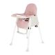 Holdfiturn 3-in-1 Children's High Chair Dining Chair Foldable Adjustable Baby High Chair Baby Children High Chair Movable for Children from 6 Months to 5 Years Old Pink