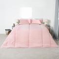 OHS Teddy Fleece Coverless Duvet Double 10.5 Tog, Double Duvet Set with Pillowcases Winter Bedding Quilt Covers Warm Fluffy Double Coverless Duvet, Blush Pink