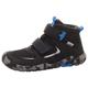 Barfußschuh SUPERFIT "TRACE WMS: Mittel" Gr. 31, schwarz (schwarz, blau) Kinder Schuhe Stiefel Boots