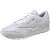 Sneaker REEBOK CLASSIC "CL NYLON", Gr. 43, weiß (weiß, beige), Leder, Textil, sportlich, Schuhe
