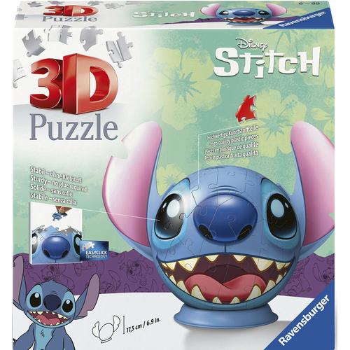 3D-Puzzle RAVENSBURGER ""Disney Stitch mit Ohren"" Puzzles bunt Kinder Made in Europe