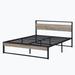 Home Decor Queen 36.89" Bed Frame Metal in Black | 36.89 H x 81.39 W x 60.2 D in | Wayfair DAGEW160969417