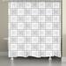 Kathy Ireland Home kathy ireland® HOME Peaceful Elegance Medallion Gray Shower Curtain Polyester in Gray/Pink/White | 72 H x 71 W in | Wayfair