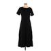 Lands' End Casual Dress: Black Dresses - Women's Size Small