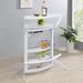 Wade Logan® Borlase Mini Bar w/ Wine Storage Plastic/Acrylic/Glass/Metal in White | Wayfair 08574D6C1813480F8EF2DBFE2FCFF95B