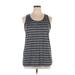 C9 By Champion Active Tank Top: Gray Print Activewear - Women's Size X-Large