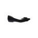a.n.a. A New Approach Flats: D'Orsay Chunky Heel Work Black Print Shoes - Women's Size 6 - Open Toe
