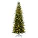 The Holiday Aisle® Vickerman Wistler Spruce Artificial Christmas Tree 90' Lighted Artificial Spruce Christmas Tree, Metal | Wayfair