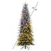 The Holiday Aisle® Vickerman Frosted Wistler Spruce Artificial Christ 78' Lighted Artificial Spruce Christmas Tree, Metal | Wayfair