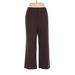 Studio Works Dress Pants - High Rise: Brown Bottoms - Women's Size 14 Petite