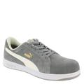 PUMA Safety Iconic Suede Low SD SR Comp Toe - Mens 12 Grey Oxford Medium