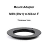 M39-Nikon For M39 (39x1) lens - Nikon F Mount Adapter Ring M39-F M39-Nik M39-AI for Nikon D6 D750