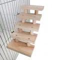 Hamster Ladder Toys 3/4/5/6/7/8 Layers Wood Ladder Bird Parrot Toy Climbing Stairs Pet Toys Gift Pet