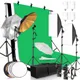 Photography Lighting Kit 2.6x3M Photo Background Muslin Backdrops & Softbox & Umbrella & Reflector&