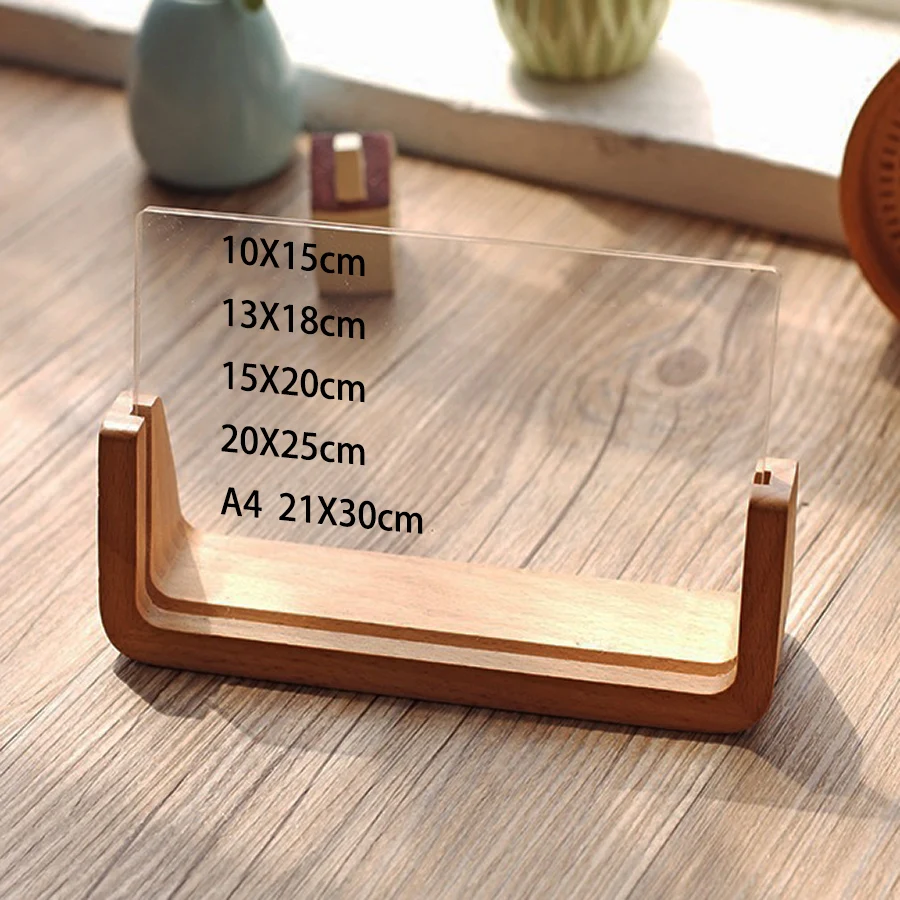 Cornice per foto in acrilico Cornice per foto in legno Cornice per foto nordica per cornice per foto di matrimonio Decorazione per foto per ufficio desktop