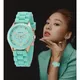 Damen uhren neue Mode Luxusmarke Damen uhr Silikon armband Quarz Armbanduhr für Frauen Relogio