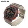 Orologio da uomo di marca SNADA orologi da polso digitali di lusso a LED di alta qualità Relogio