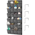 24 tasche porta scarpe Organizer borse appese portascarpe a parete appeso sopra la porta dietro la