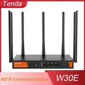 Tenda W30E Wireless WiFi6 Enterprise Router 4 * LAN Gigabit 3000Mbps 2.4GHz 5.8GHz USB 5G Access Point Dual Bank 1.7GHz 256MB
