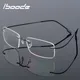 Iboode Titan Legierung Randlose Brille Rahmen Frauen Männer Ultra-light Vintage Brillen Rahmen