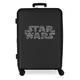 Star wars Logo Maleta Mediana Negro 48x70x26 cms Rígida ABS Cierre TSA Integrado 81L 3,98 kgs 4 Ruedas Dobles