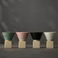 Japanische Latte Blume Kaffeetasse nach Hause Keramik Tasse grobe Keramik kreative Retro Kaffeetasse
