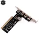 USB 2.0 4 porte 480Mbps ad alta velocità VIA HUB PCI Adattatore scheda controller Schede PCI per