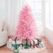 Martina Pink Christmas Tree Prelit, Realistic Artificial Christmas Tree with Lights