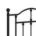 vidaXL Metal Headboard Black/White multisize