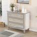 Elegant Mirrored Chest with 3 Drawers