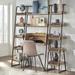 Lifestorey Estanier 3-Piece Ladder Desk and Shelf Set