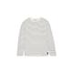 TOM TAILOR Jungen Kinder Oversized Langarmshirt mit Streifen, off white dark grey stripe, 164