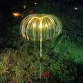 WUXICHEN Solar Flower Lights Outdoor Garden Waterproof 7 Color Changing Solar Powered Stake Light Solar Fiber O-ptic Lights Solar Garden Lights for Lawn Pathway Patio Decorative