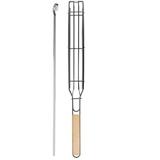QIIBURR Bbq Skewers for Grilling Stainless Steel Grilling Basket - Set of 1 Heavy Duty Stainless Steel Kebab Bbq Grill Box Tool Bbq Tools Grilling Tools Set Tool Box with Tools Included