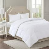 White Down Comforter - Stain-Release Technology 600 Fill Power Breathable & Moisture-Wicking 300 Thread Count Cotton Sateen Baffle Box Construction OEKO-TEX Certified