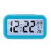 HOTBEST Alarm Clock Electronic Digital LCD Snooze Morning Alarm Clock with Large Smart LED Backlight Control Calendar Temperature Battery Operated for Kids Bedroom