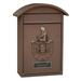 Metal Mailbox Wall Mount Mail Secure Locking Mail Box 10x4x14 Letterbox Suggestion Box Decorative Drop Box with Brown